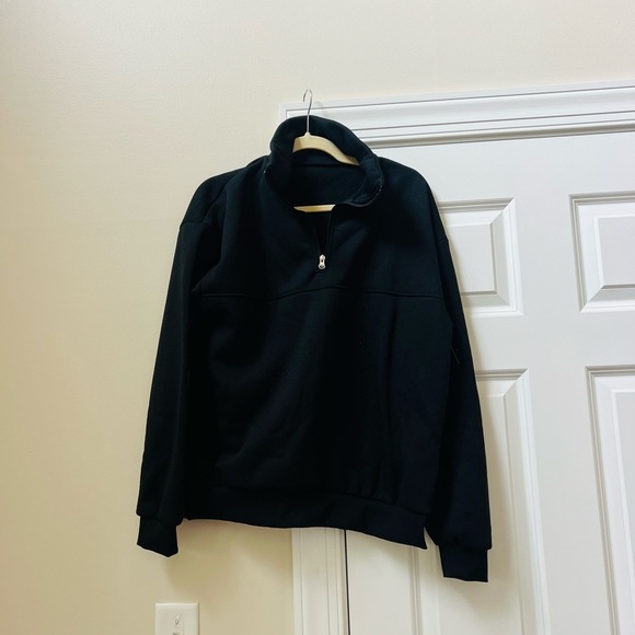 Other - Classic Black Zip-Up Sweater for Men